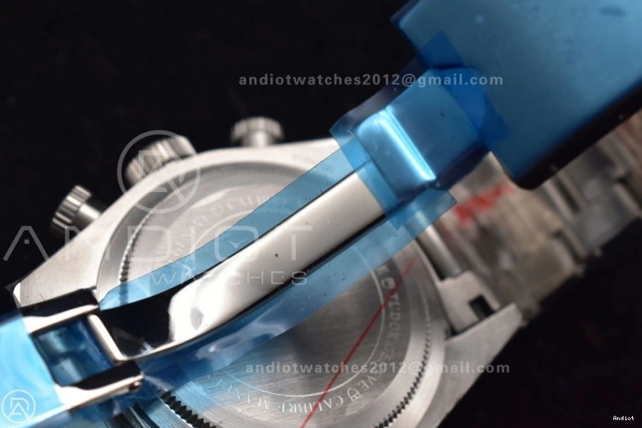 Bay 1:1 Black TWS Bracelet Dial SS A7750 White Chrono on Best Edition SS 1126